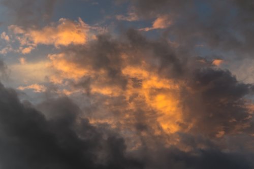 sunset  sky  clouds