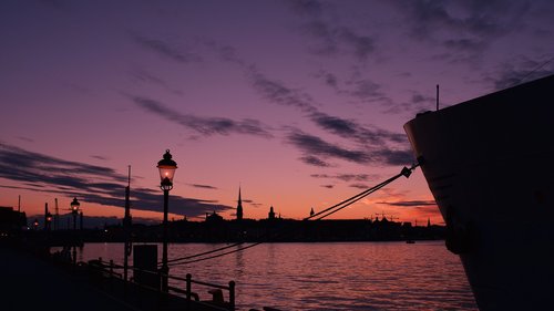 sunset  stockholm  sweden