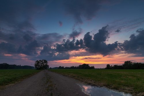 sunset  clouds  abendstimmung