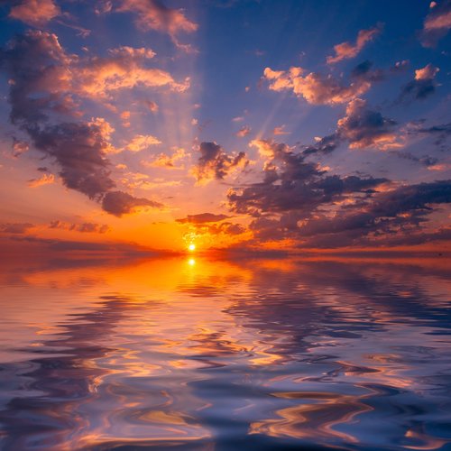 sunset  dawn  sea