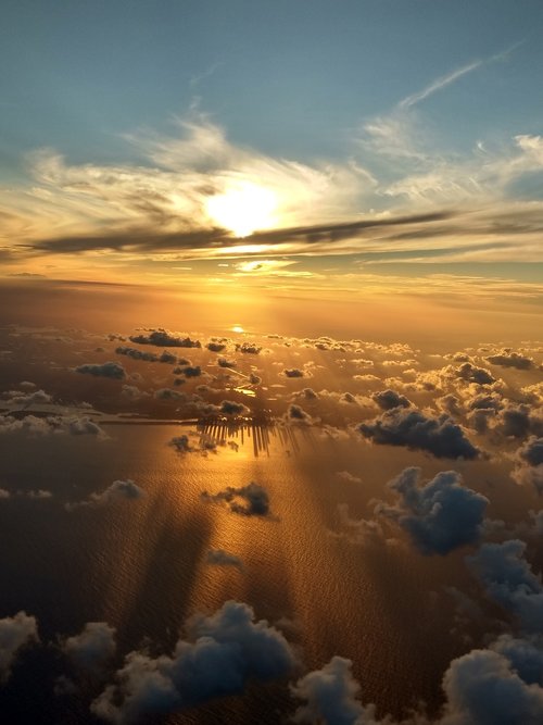 sunset  clouds  nature