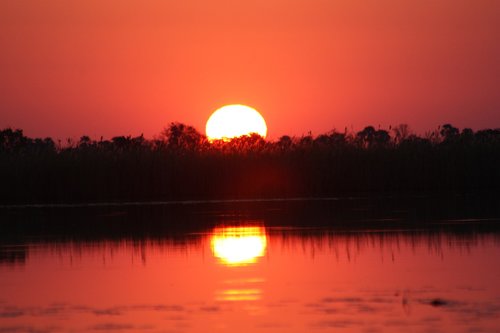 sunset  africa  botswana