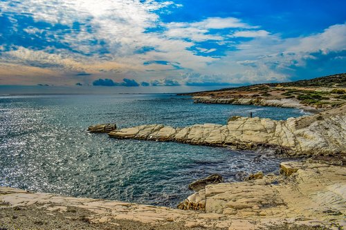 sunset  coastline  cliff