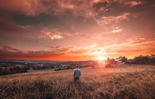 sunset  hills  landscape