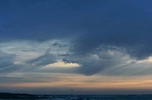 sunset  sky  cloud