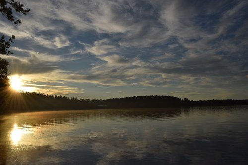 sunset  summer  nature