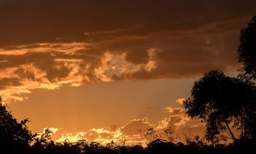 sunset  sky  clouds