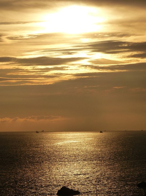sunset  潮岬  pacific
