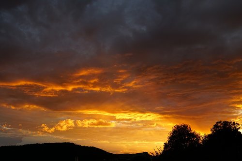 sunset  clouds  sky