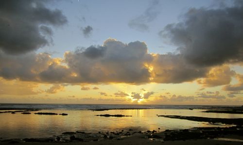 sunset twilight sand