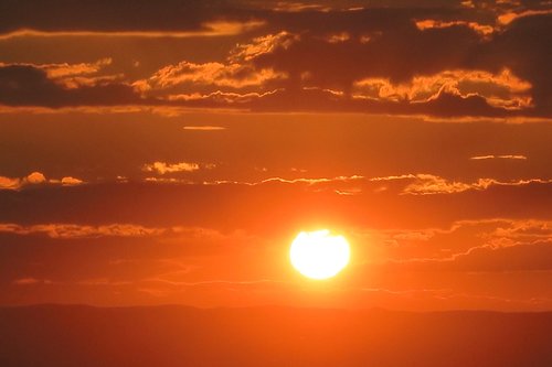 sunset  sky  clouds