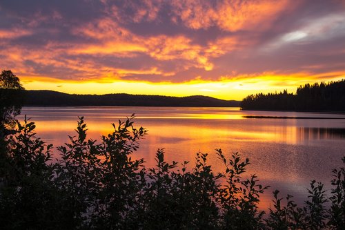 sunset  landscape  horizon