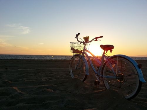 sunset beach bike