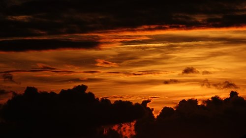 sunset  twilight  field