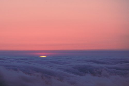 sunset  dawn  sea of clouds