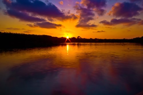 sunset  laguna  water