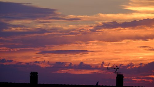 sunset  sky  landscape