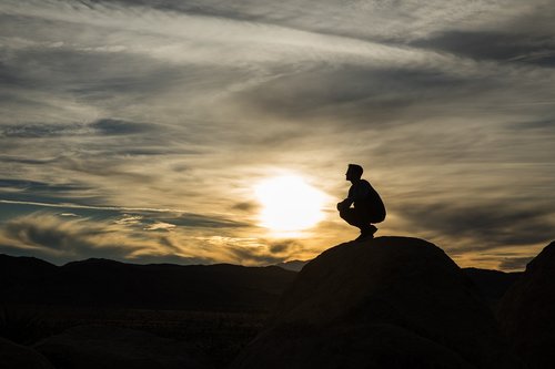 sunset  scenic  mountains