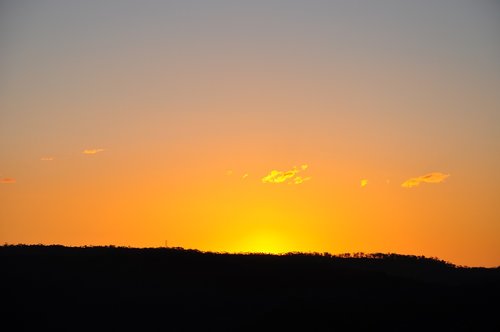 sunset  sky  mountain