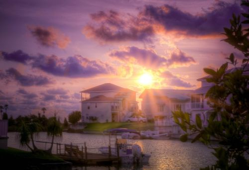 sunset florida beach