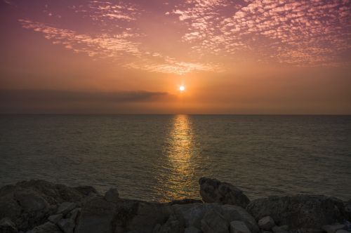 sunset tel aviv sea