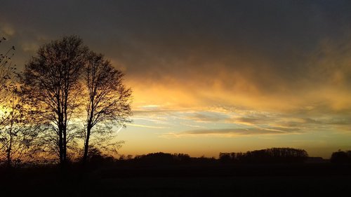 sunset  clouds  sky