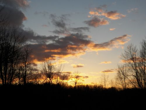 sunset evening sky