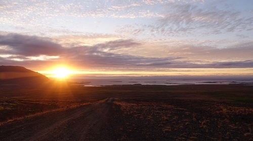 sunset  breidafjordur  stykkisholmur