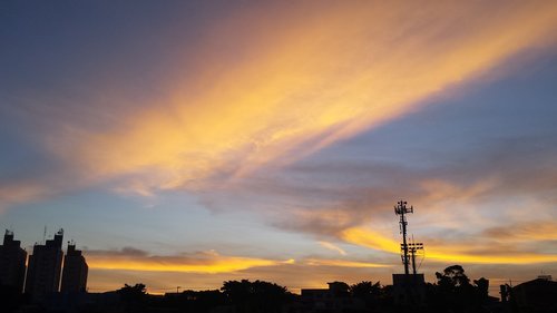 sunset  clouds  sky