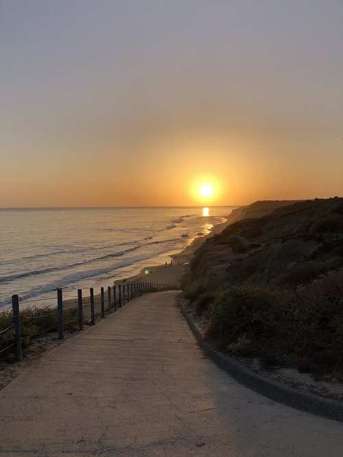 sunset  pacific  ocean