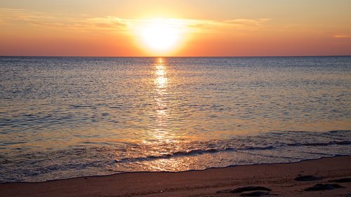 sunset  sylt  beach