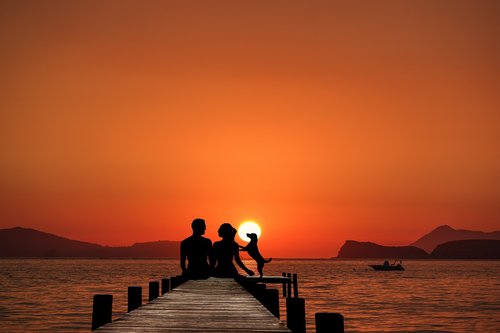 sunset  yo  couple