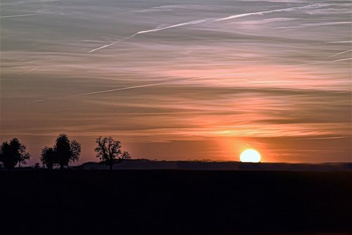 sunset  sky  landscape