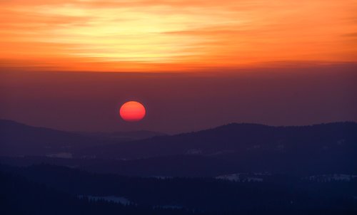 sunset  landscape  twilight