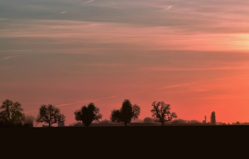 sunset  sky  landscape