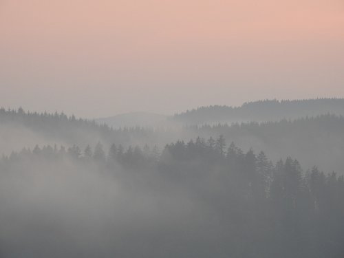 sunset  sky  mountains