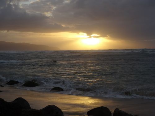 sunset romance sea