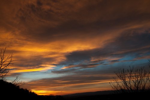 sunset  twilight  evening