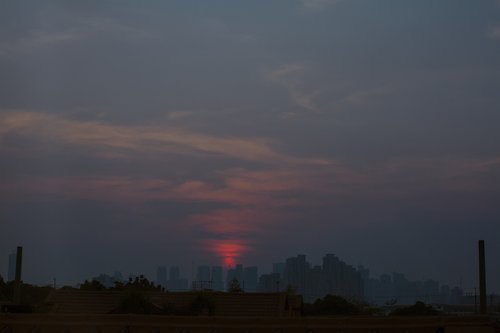 sunset  sky  clouds