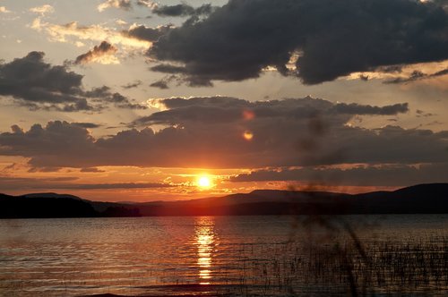 sunset  lake  beaumont provincial park