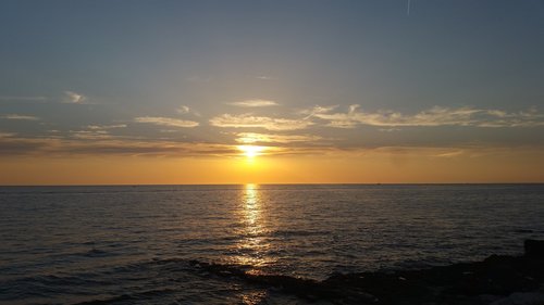 sunset  summer  sea