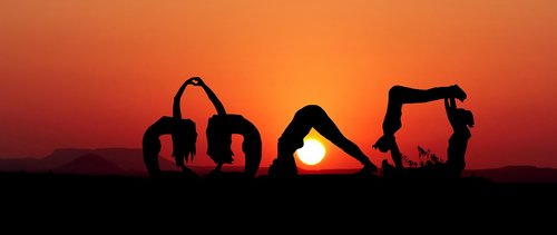 sunset  yoga  zen