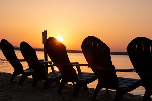 sunset  beach  water