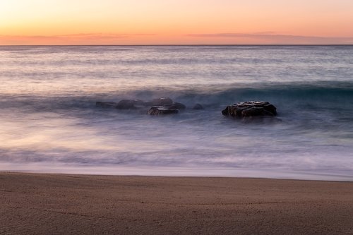 sunset  beach  sea