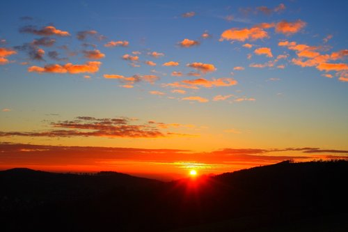 sunset  sky  clouds