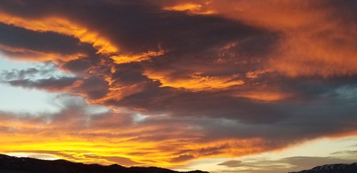 sunset  sky  clouds