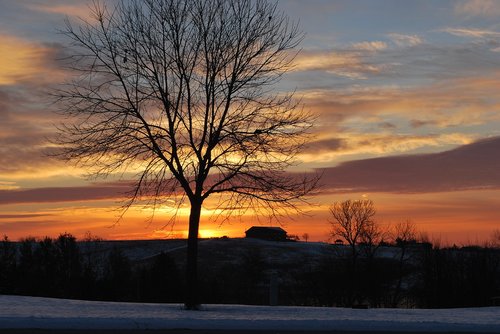 sunset  sky  landscape