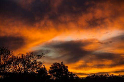 sunset sky clouds