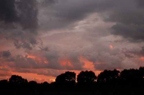 sunset himmel cloud