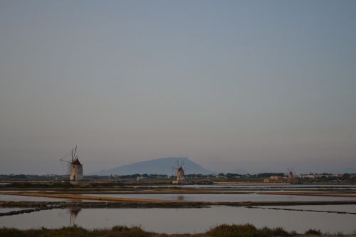 sunset evening mill